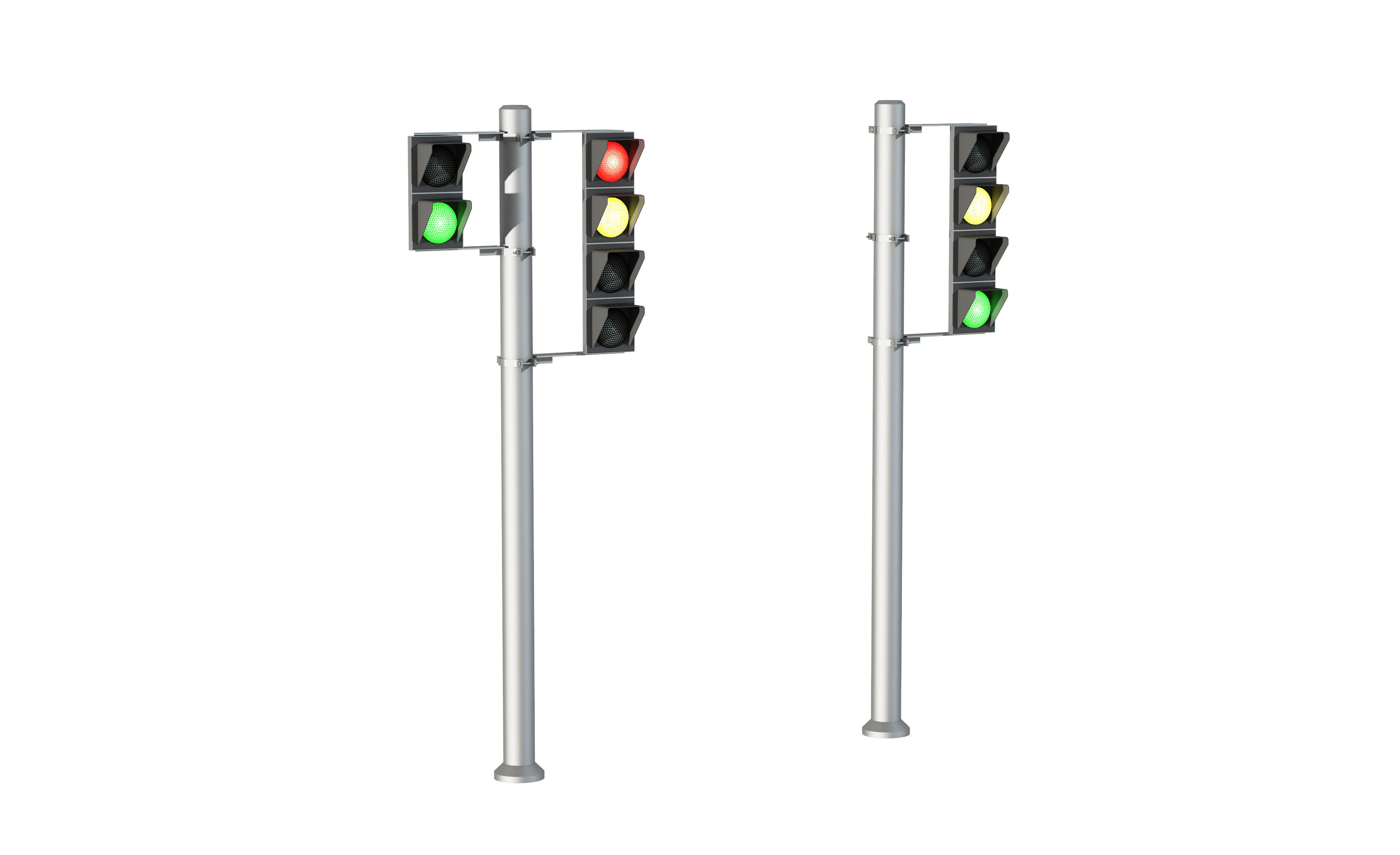 road sign set 3D model_7