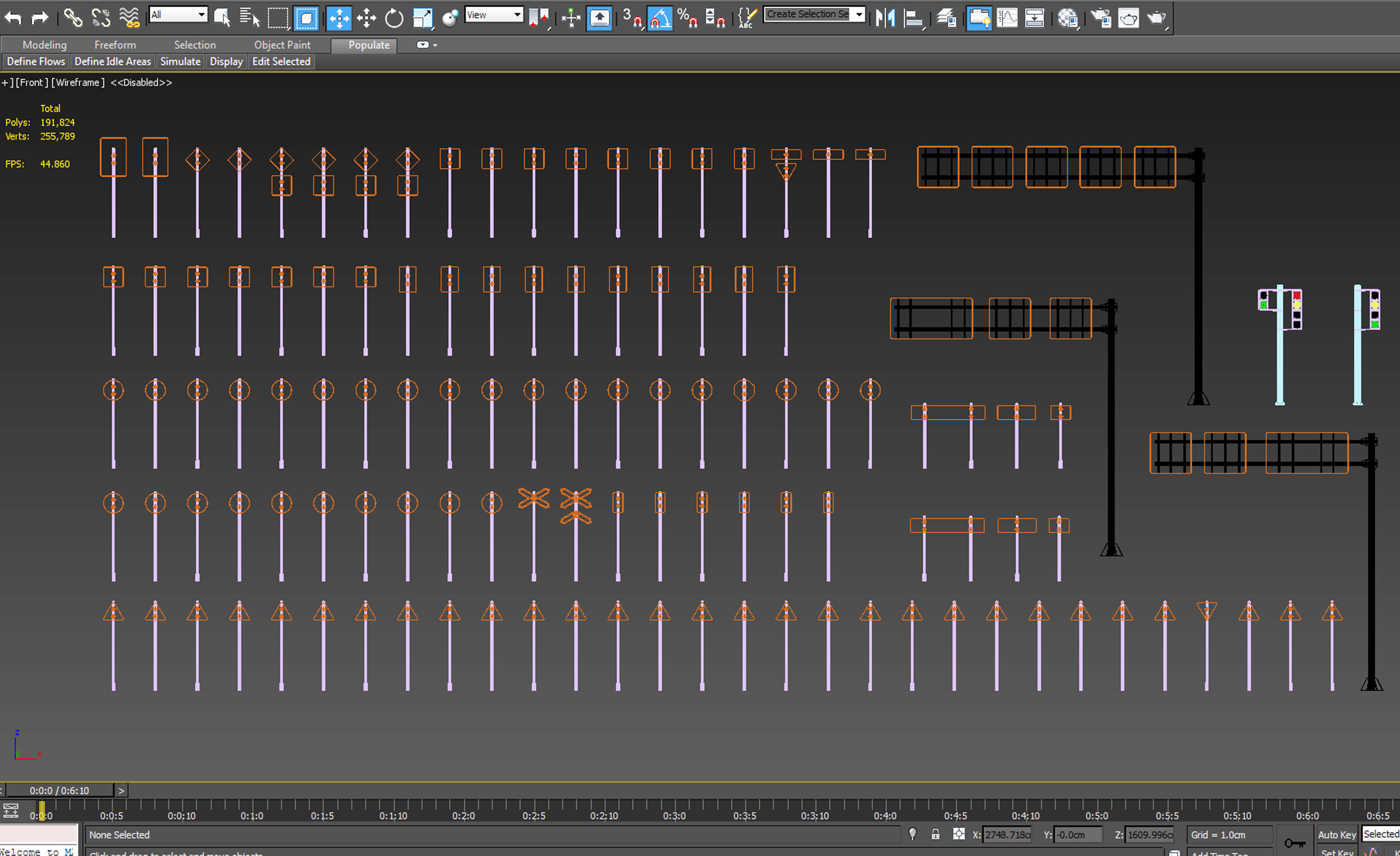 road sign set 3D model_13