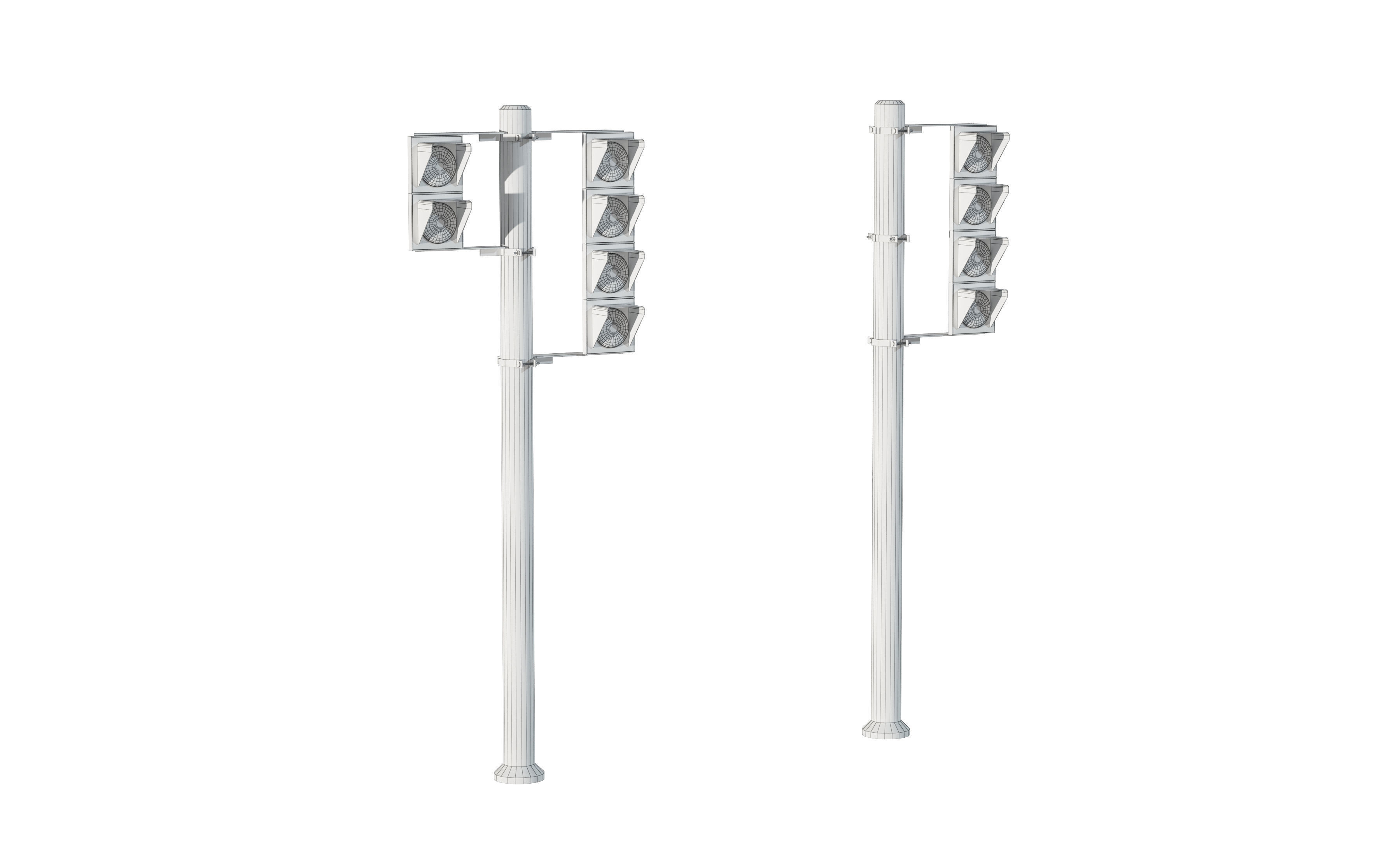 road sign set 3D model_8