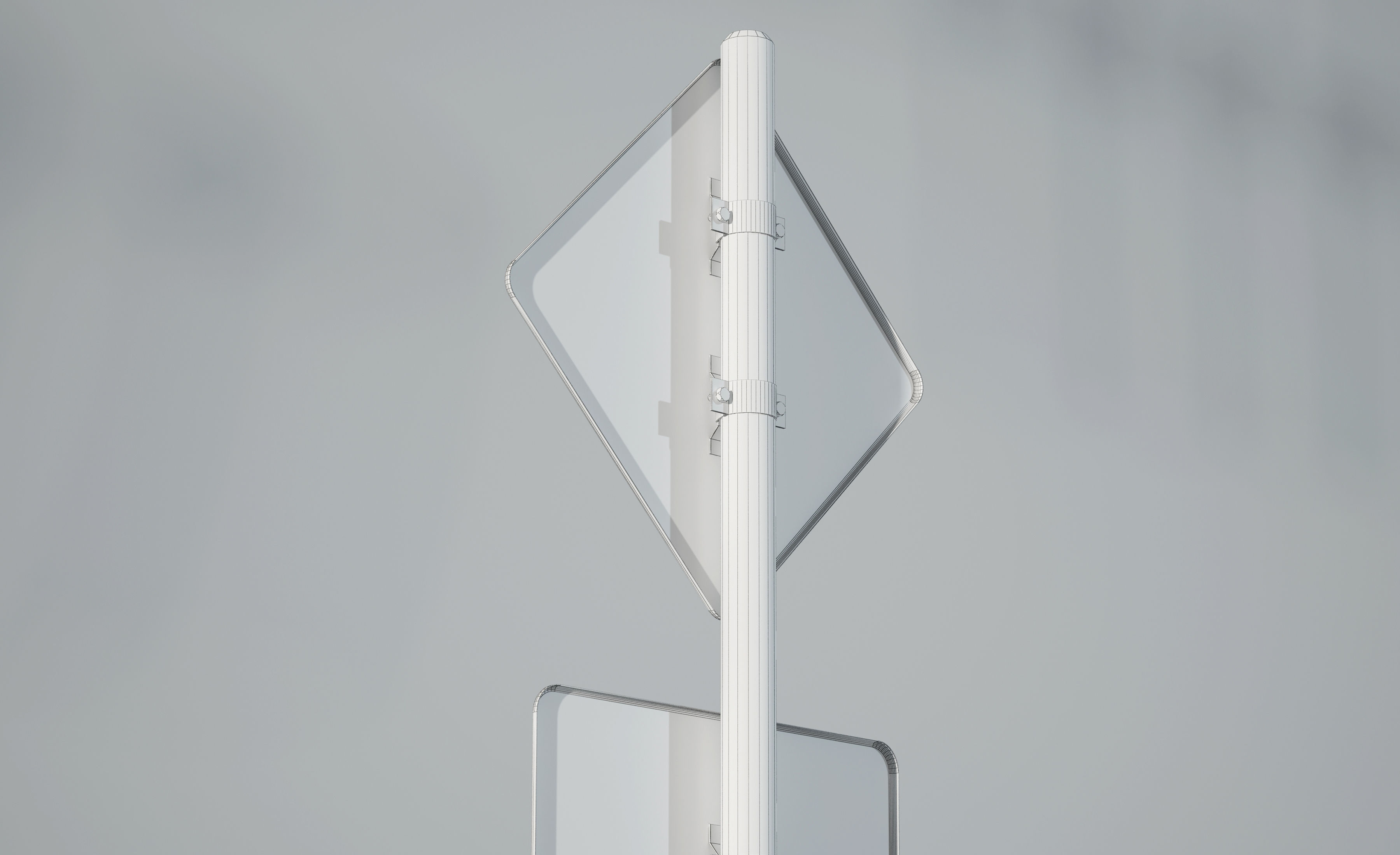 road sign set 3D model_10