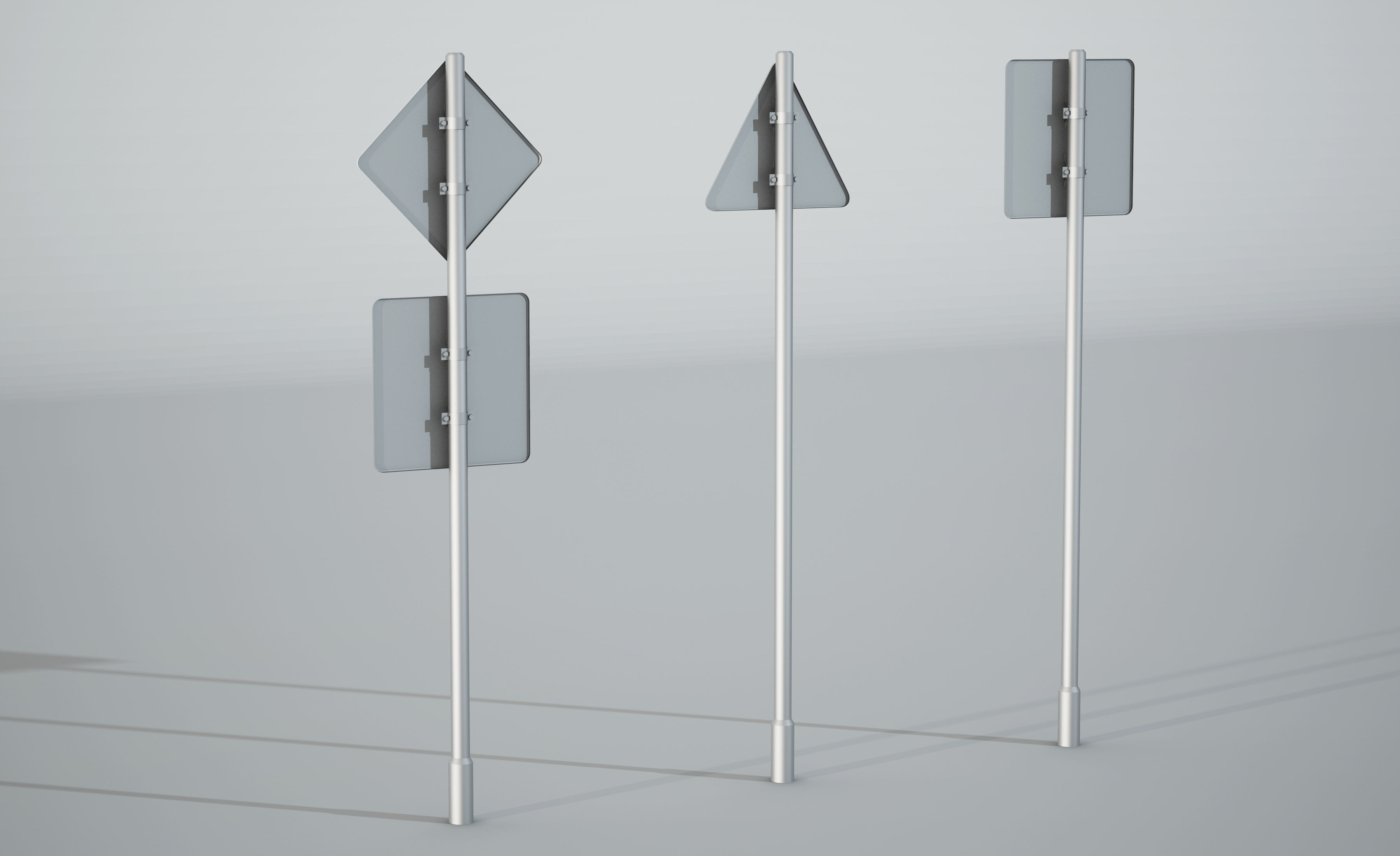 road sign set 3D model_11