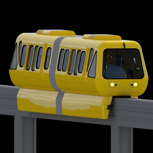 Monorail Train 3D model