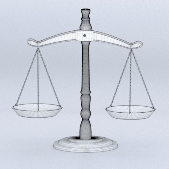Balance Measuring Scales 3D model_3