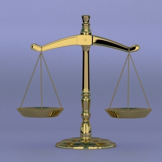 Balance Measuring Scales 3D model_1