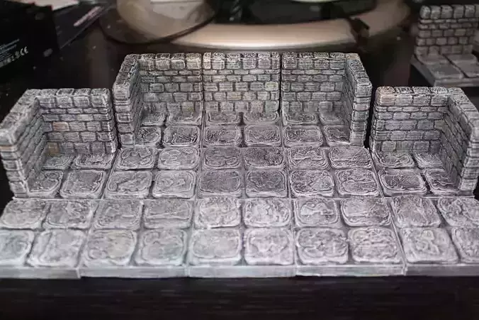 OpenForge Stone Dungeon Corner Free 3D print model