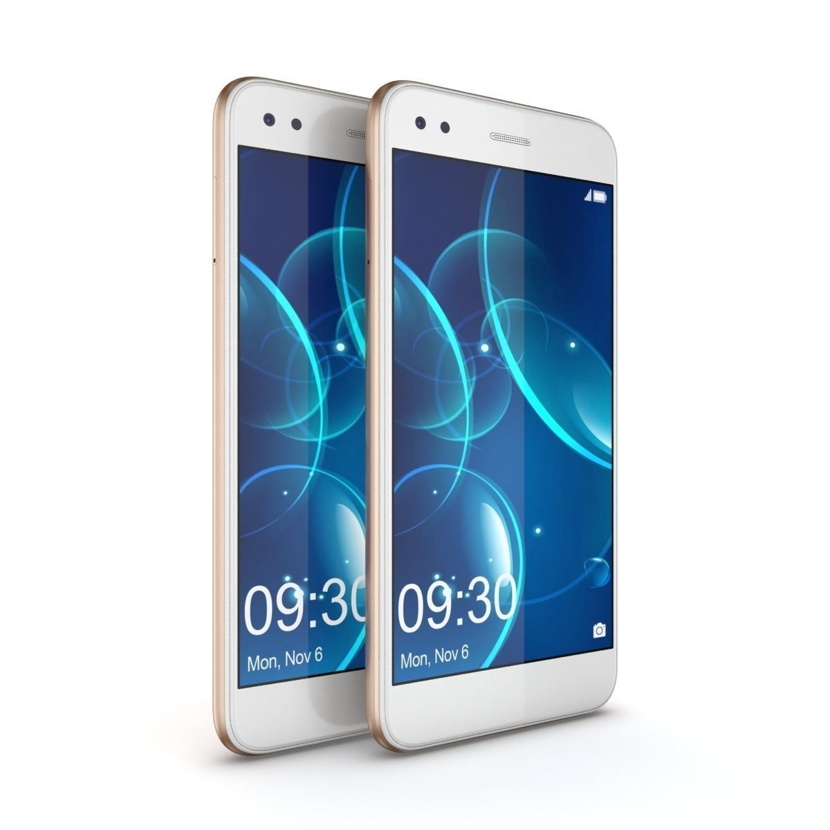 Huawei P9 Lite Mini - Y6 Pro 2017 Gold 3D model_10