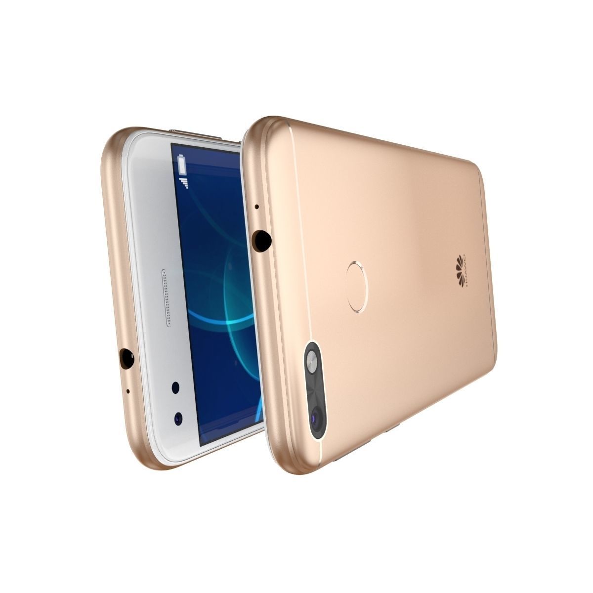 Huawei P9 Lite Mini - Y6 Pro 2017 Gold 3D model_4