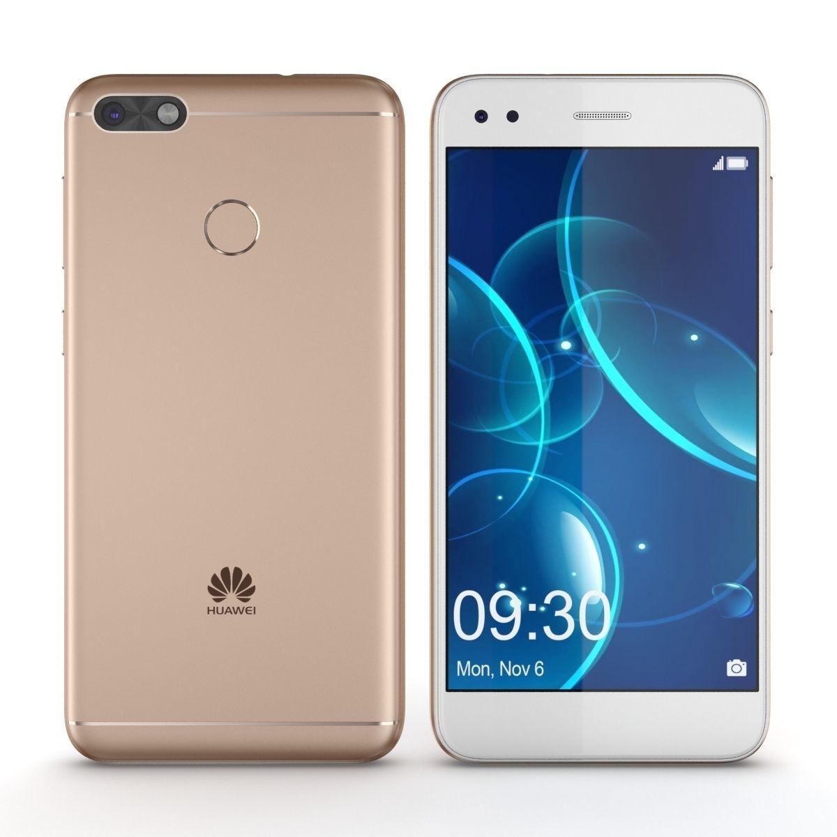 Huawei P9 Lite Mini - Y6 Pro 2017 Gold 3D model_14