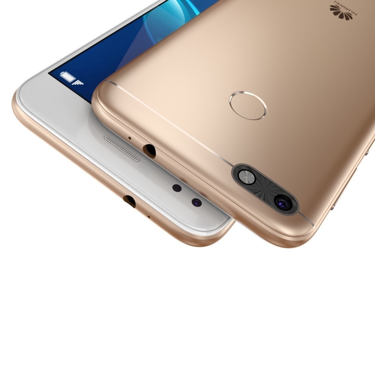 Huawei P9 Lite Mini - Y6 Pro 2017 Gold 3D model_1
