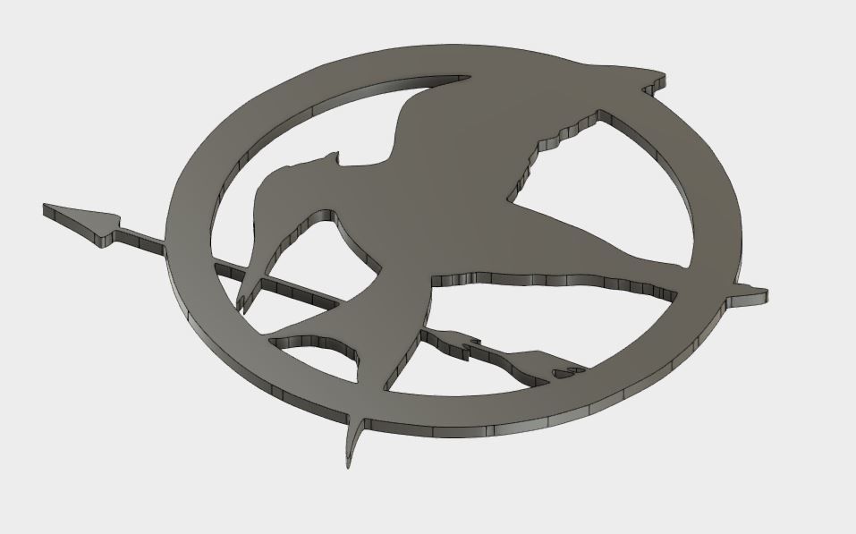 Mockingjay Coster Free 3D print model_4