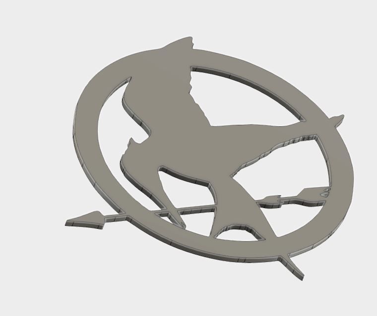 Mockingjay Coster Free 3D print model_1
