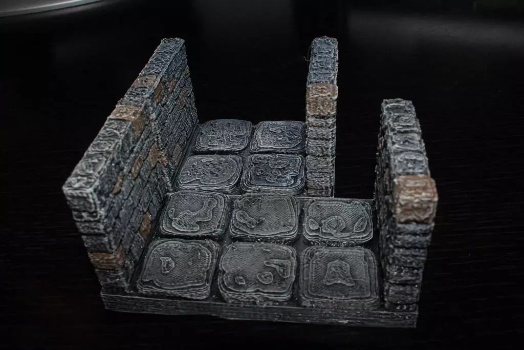 OpenForge Stone Dungeon Edge Corridor Free 3D print model_0