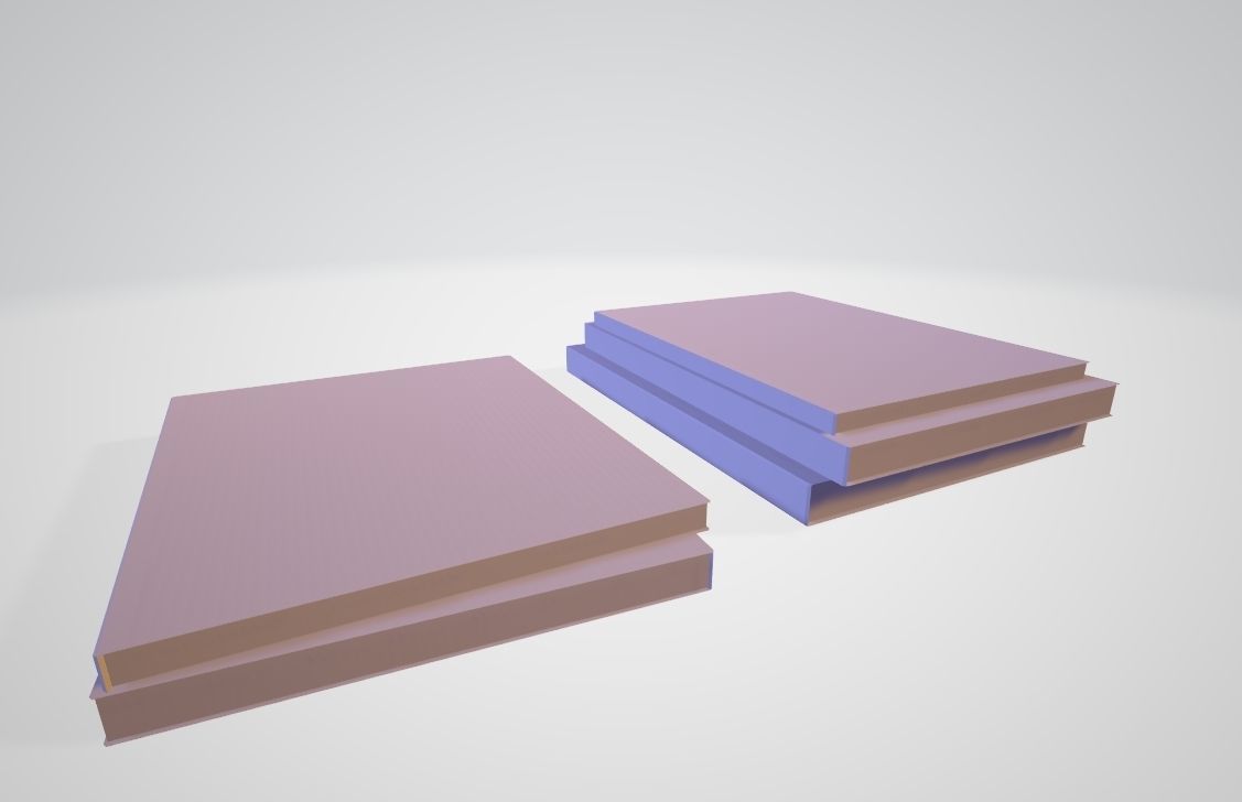 Book collection Lowpoly - 5 books Low-poly 3D model_4