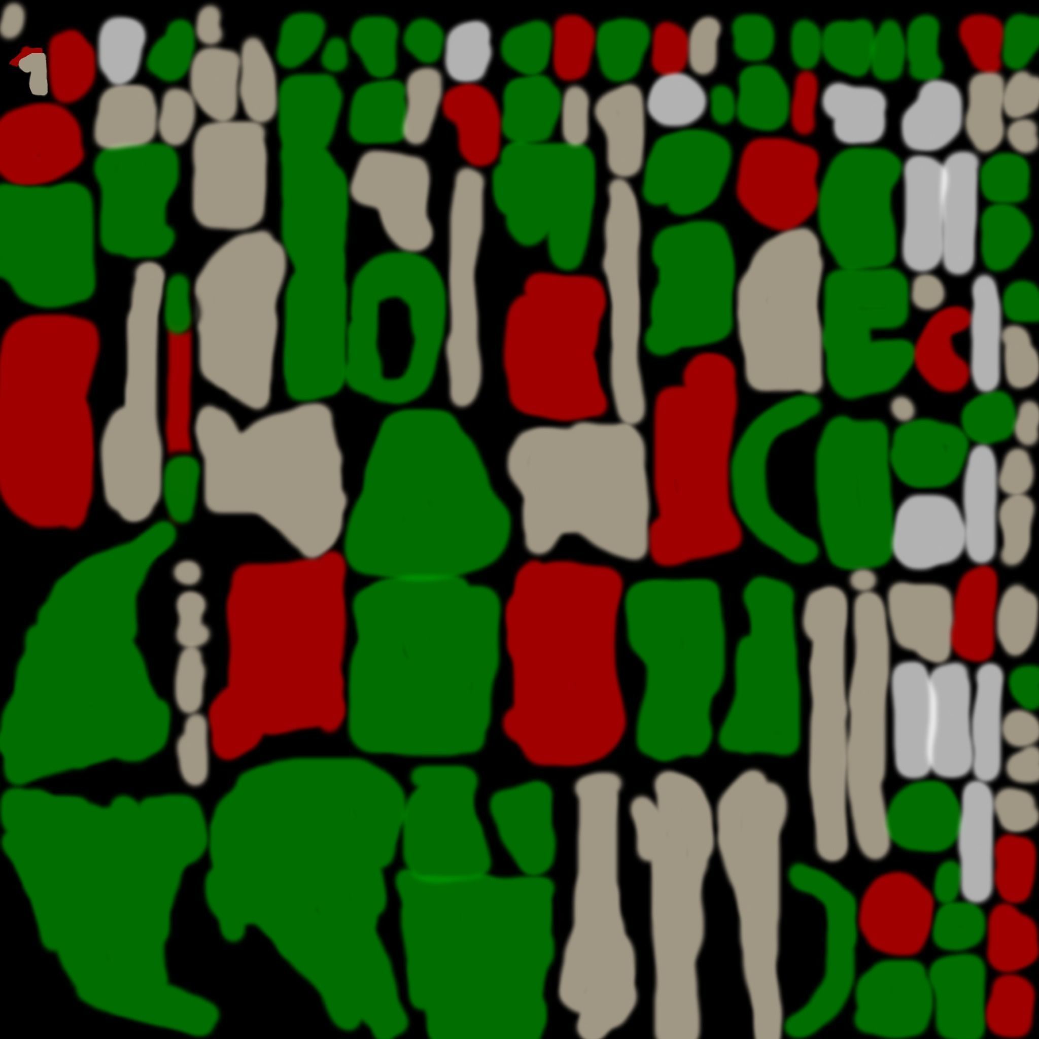 simple christmas elf character Low-poly 3D model_3