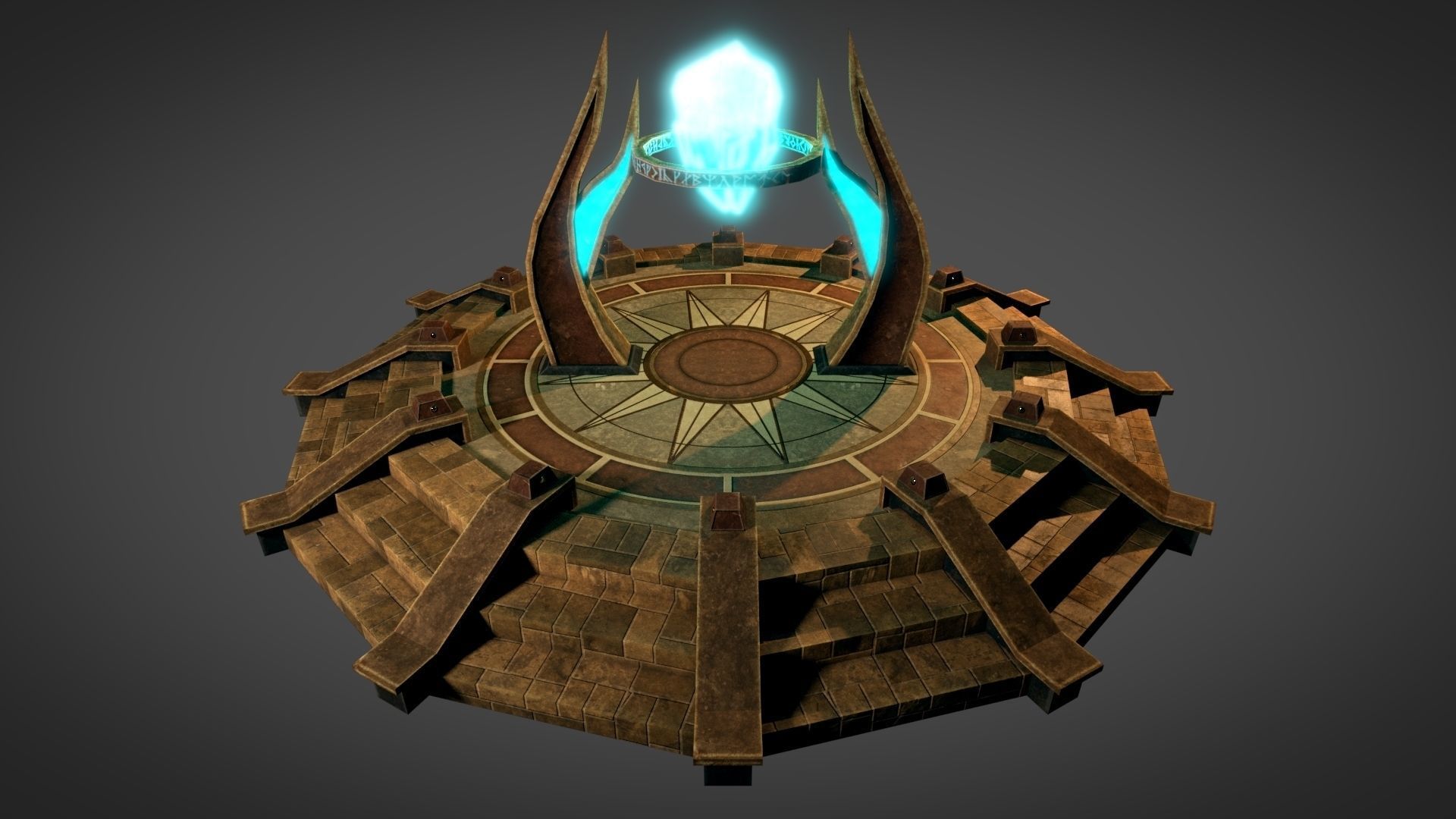 Desert Portal Low-poly 3D model_2