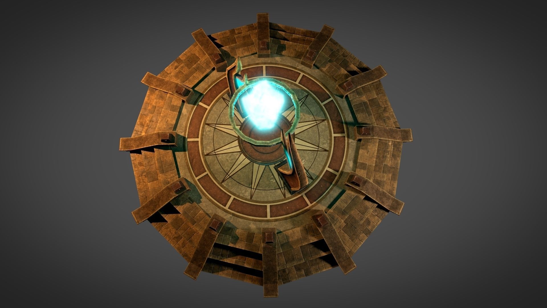 Desert Portal Low-poly 3D model_4