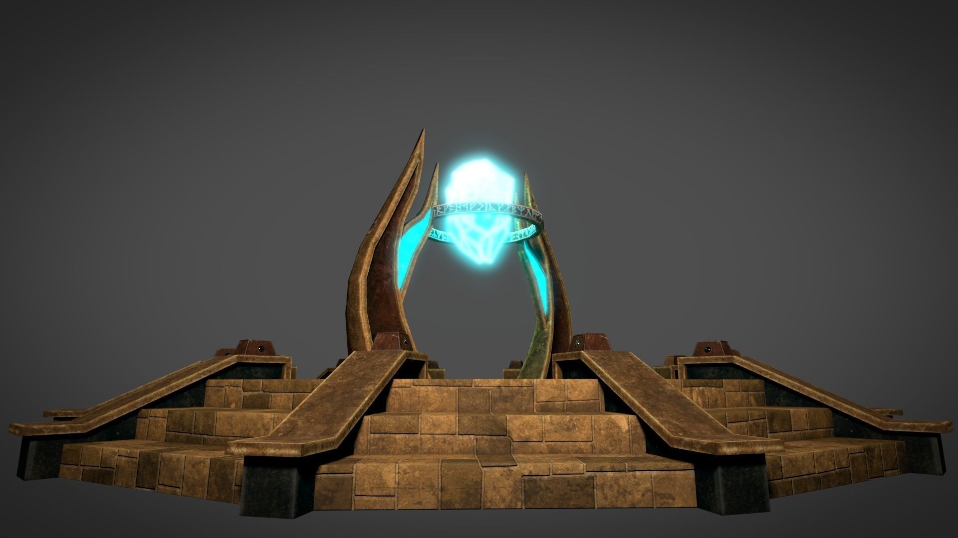 Desert Portal Low-poly 3D model_3