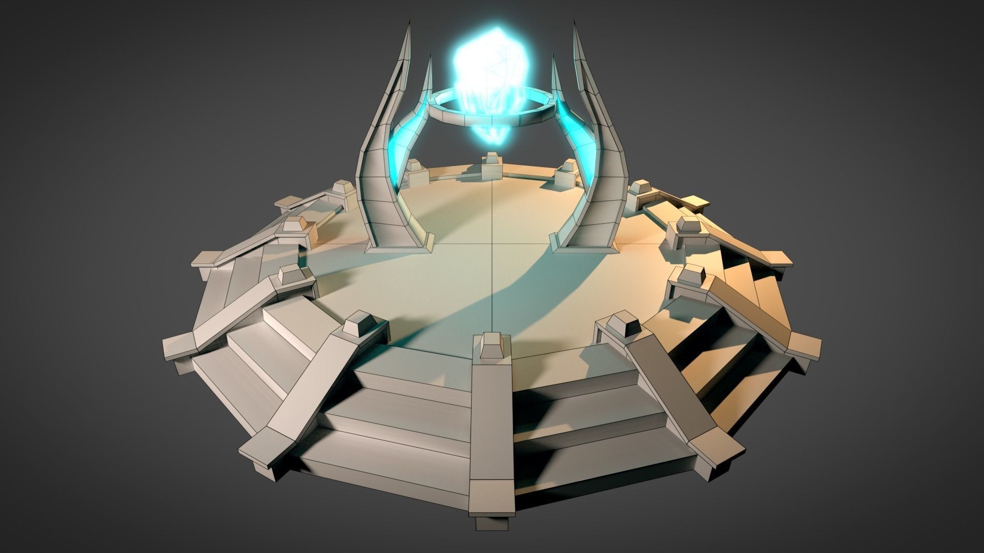 Desert Portal Low-poly 3D model_6