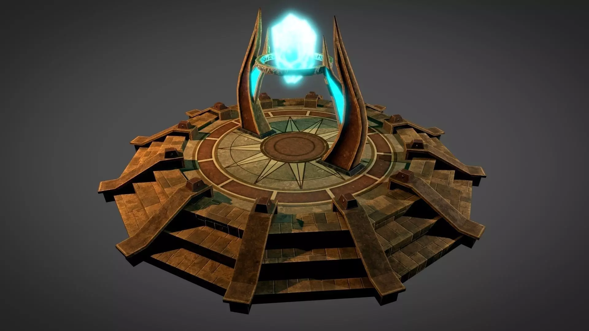 Desert Portal Low-poly 3D model_0