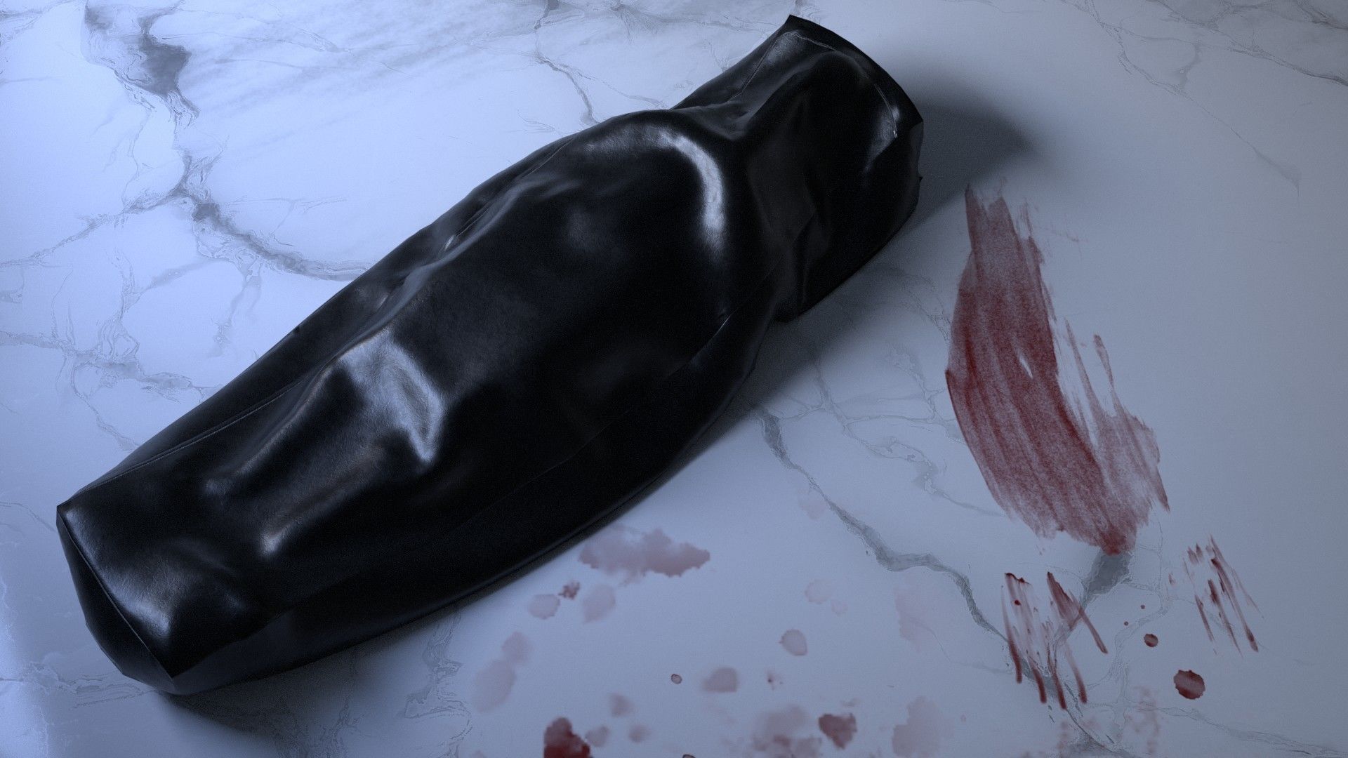 Body bags Low-poly 3D model_7