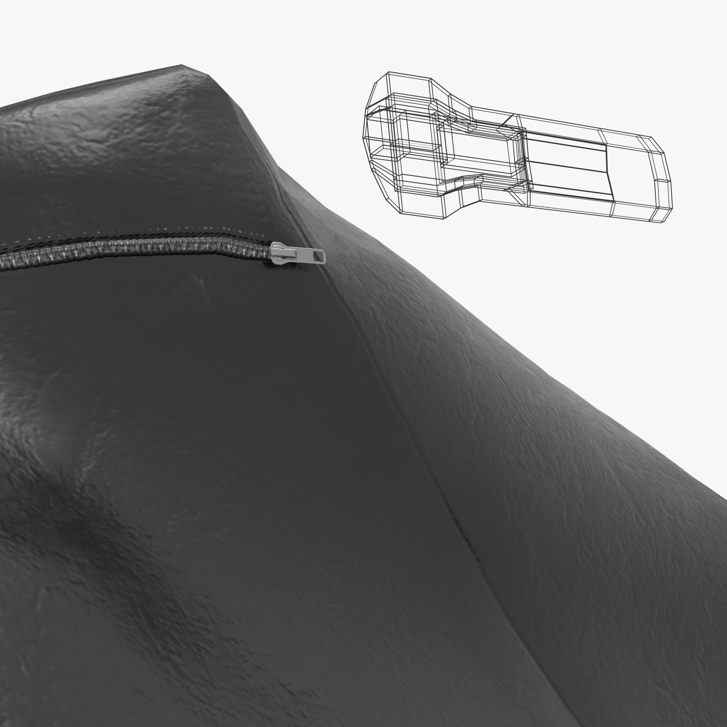 Body bags Low-poly 3D model_4