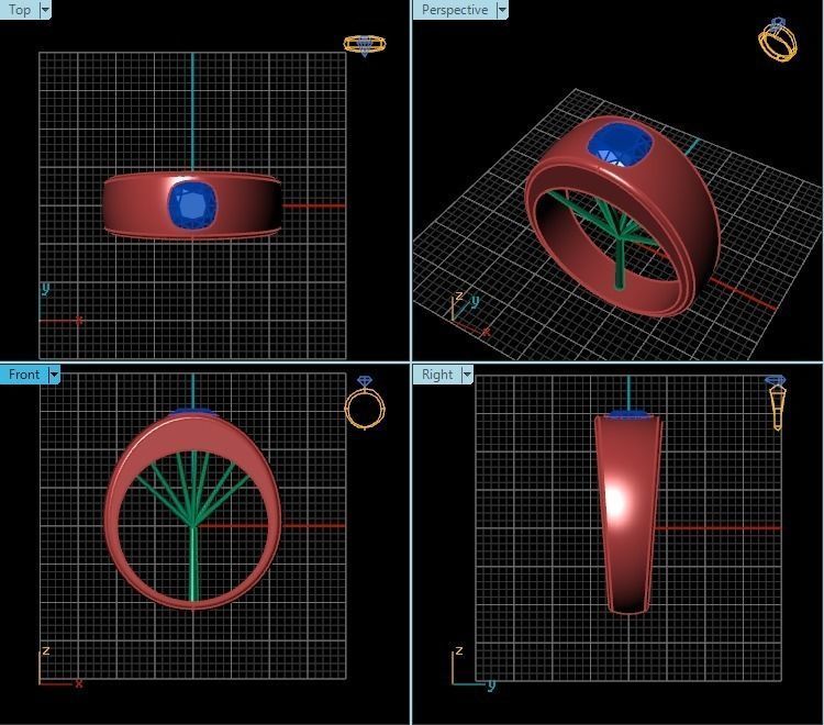 Ring T00586 3D print model_2