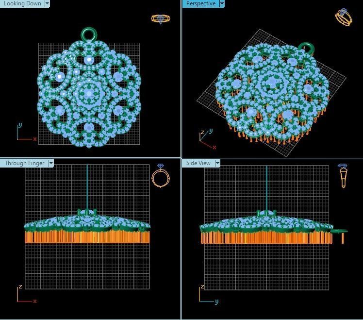 Pendant T00591 3D print model_2