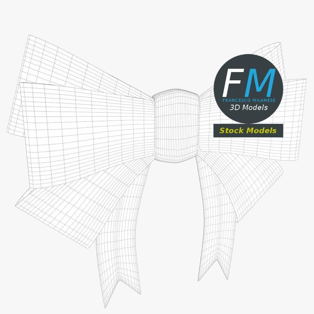 Bow 2 paper 3D model_7