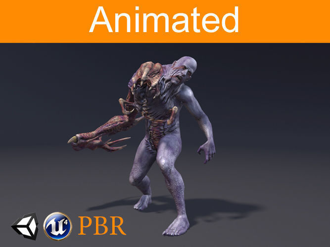 Character Parazite Low-poly 3D model