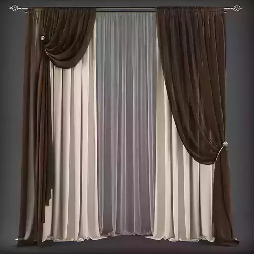 Curtain 3D model 332