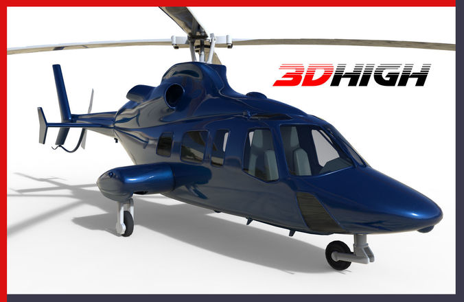 20358 private helicopter 3D model