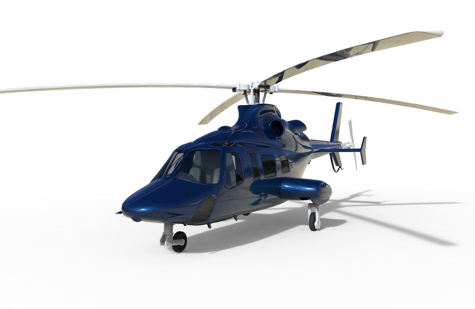 20358 private helicopter 3D model_6