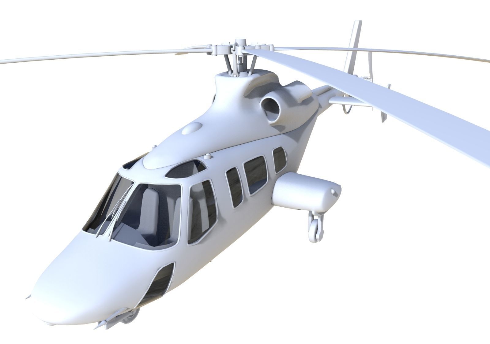 20358 private helicopter 3D model_7