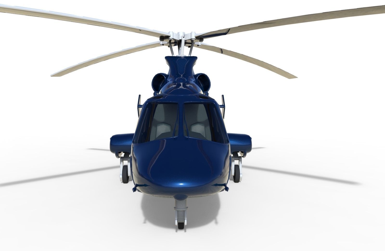 20358 private helicopter 3D model_5