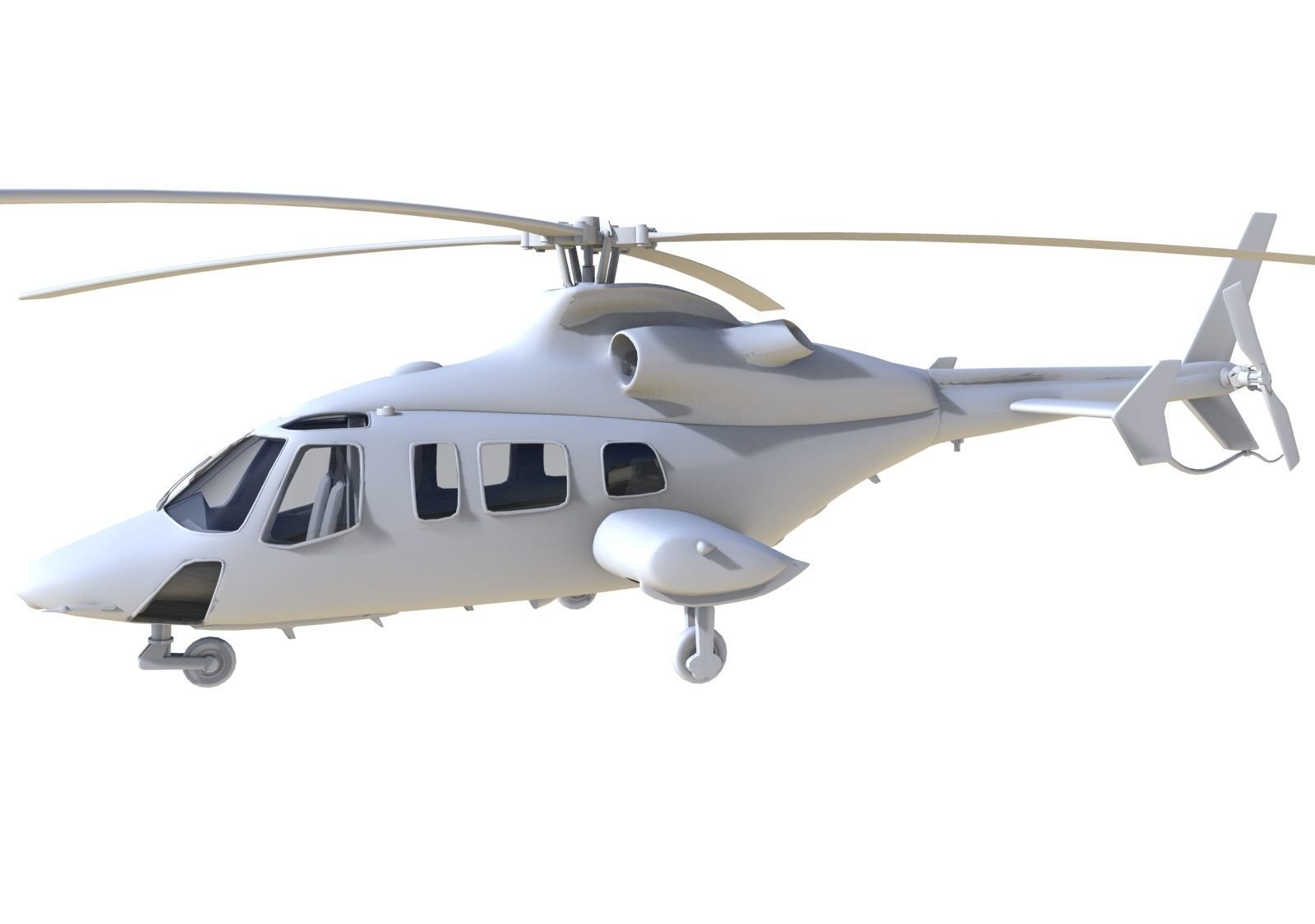 20358 private helicopter 3D model_9