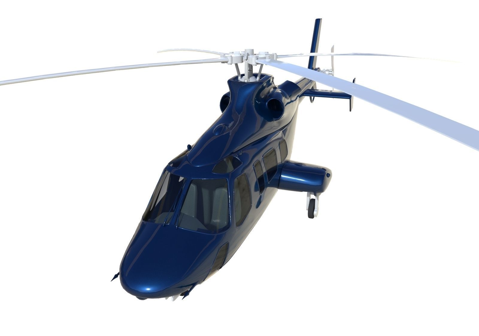 20358 private helicopter 3D model_1