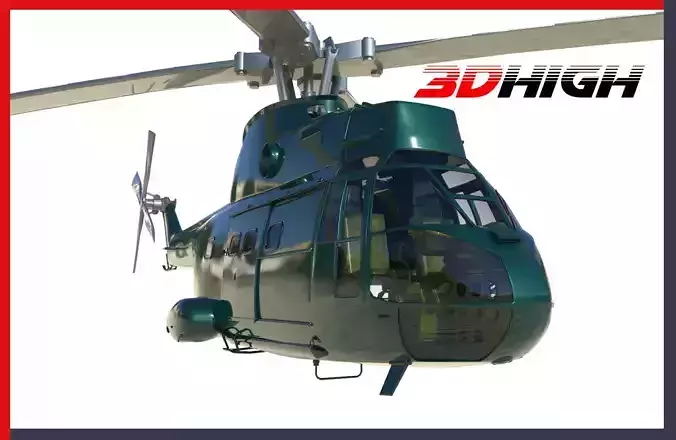 Military Helicopter Puma AS330