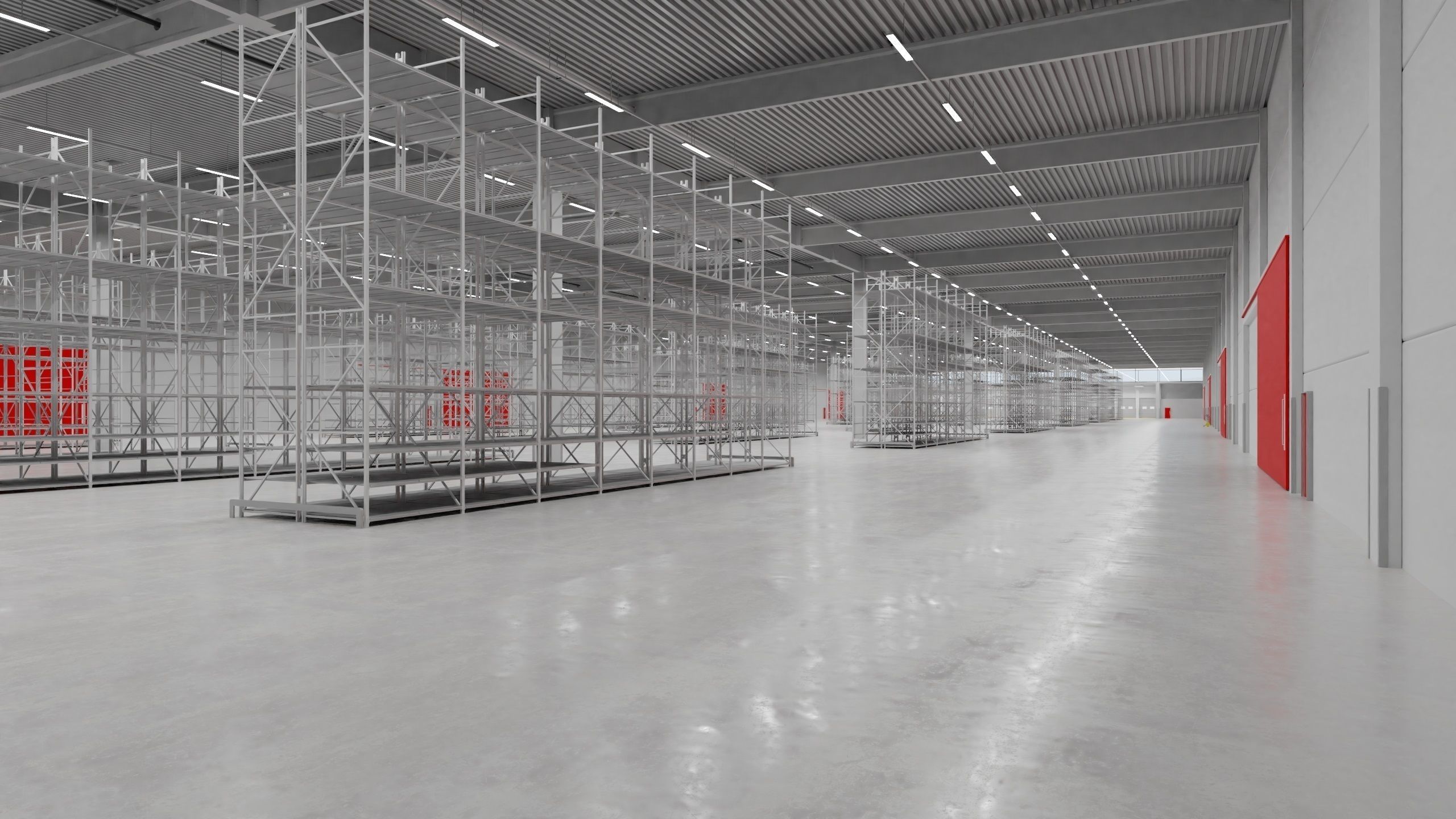 Warehouse Interior 6 Low-poly 3D model_1