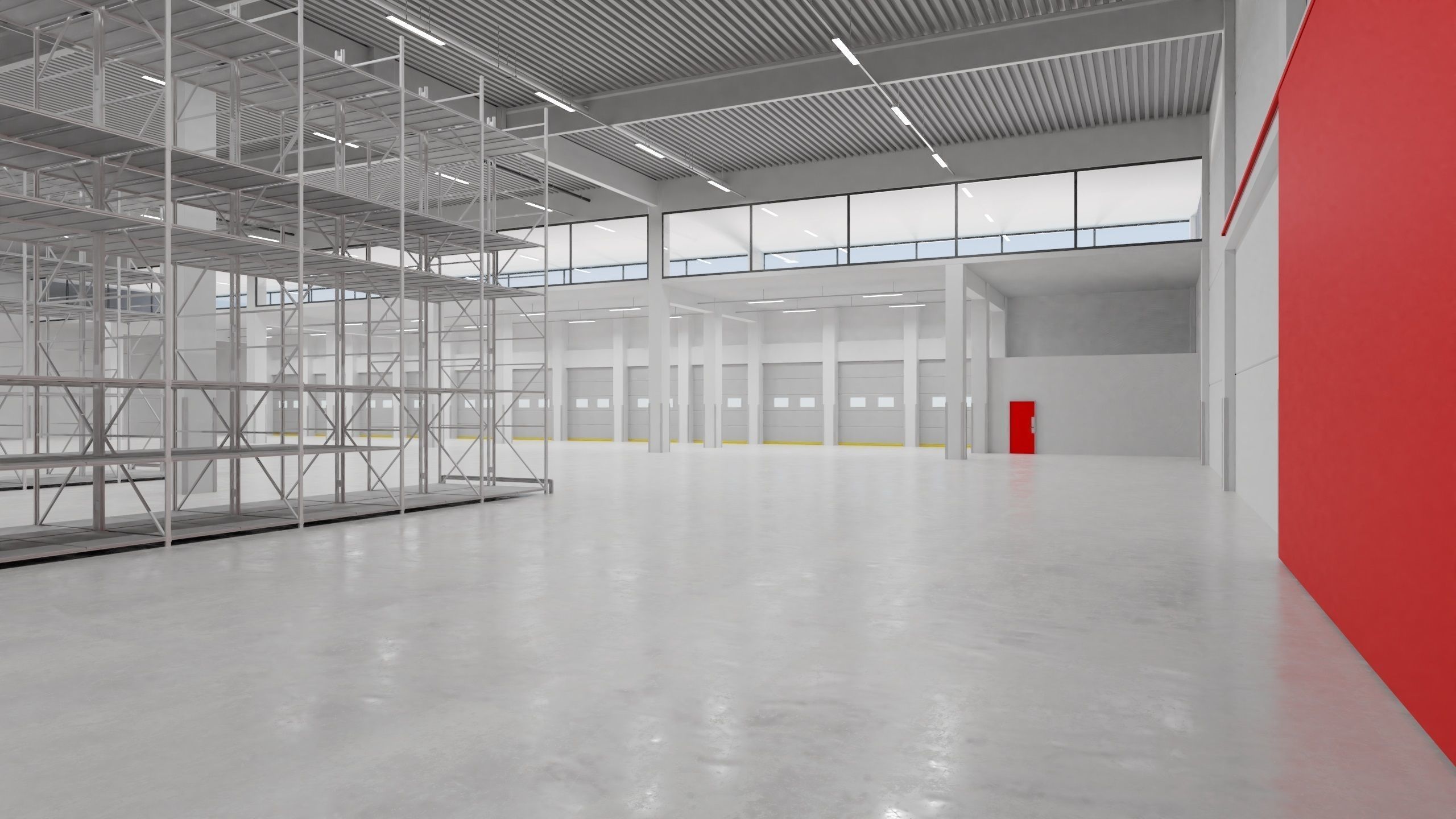 Warehouse Interior 6 Low-poly 3D model_3