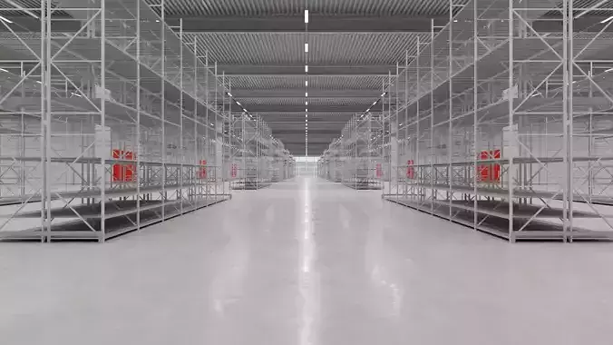 Warehouse Interior 6 Low-poly 3D model