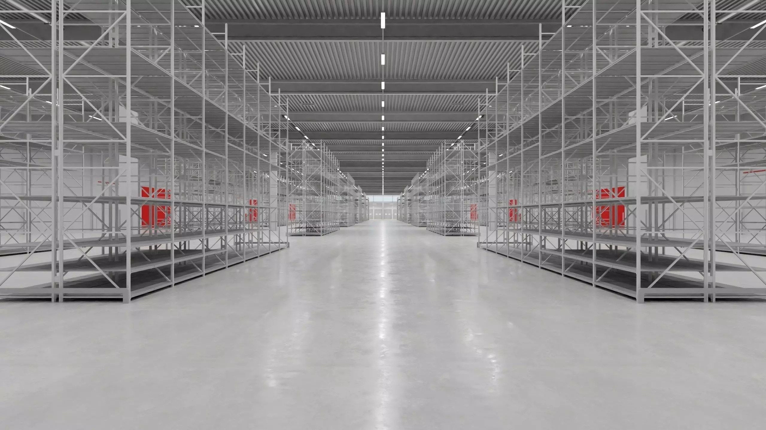 Warehouse Interior 6 Low-poly 3D model_0