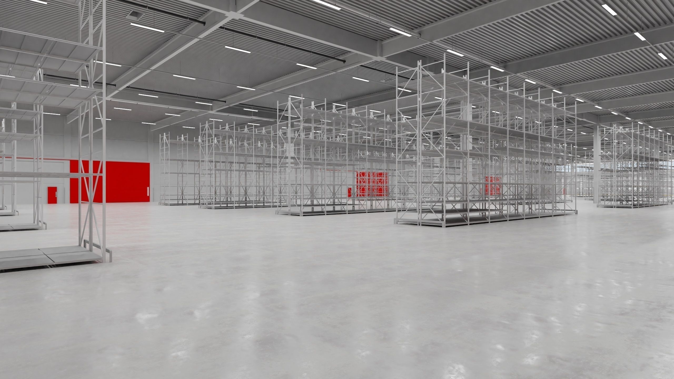 Warehouse Interior 6 Low-poly 3D model_2