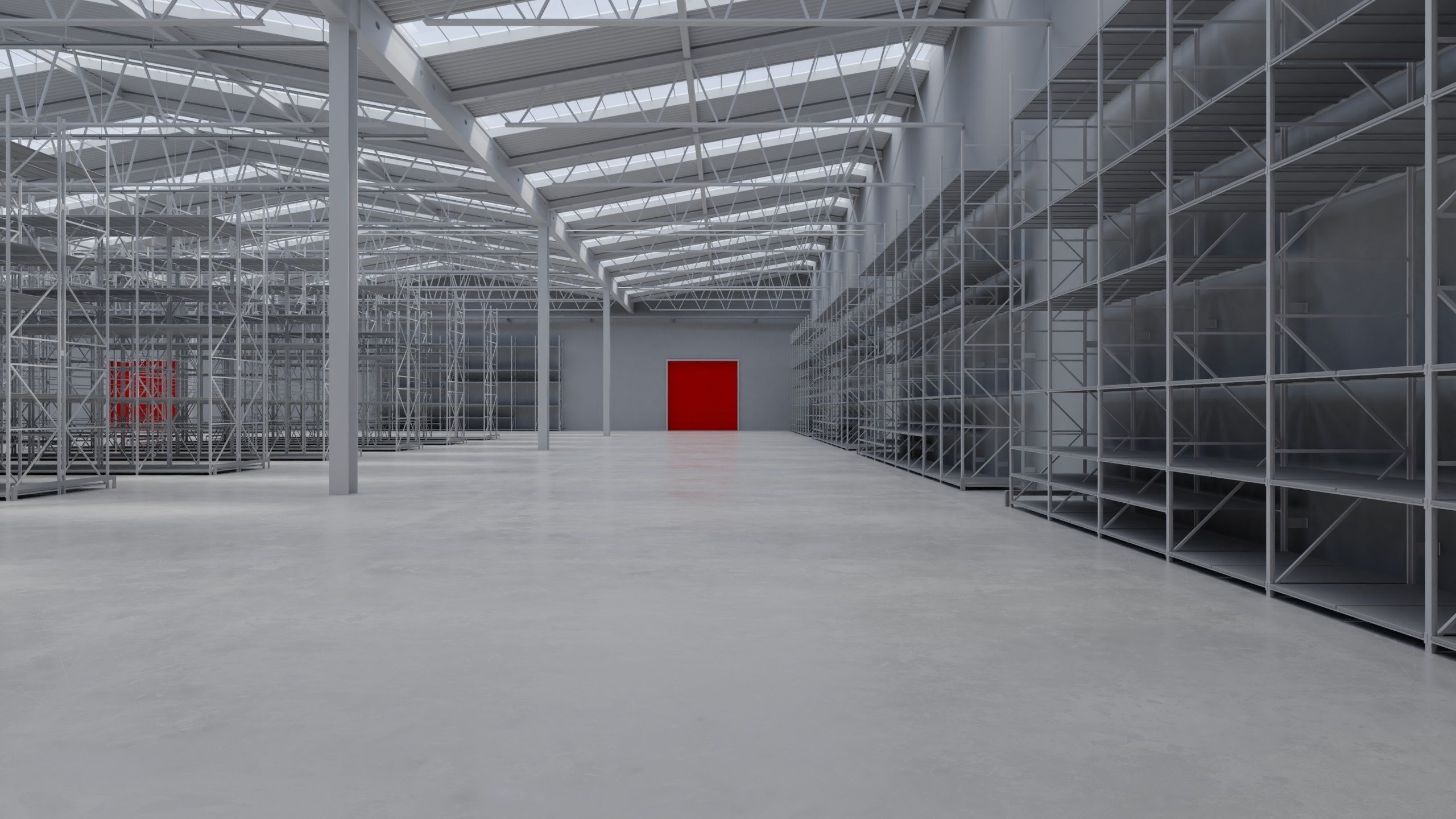 Warehouse Interior 8 Low-poly 3D model_3