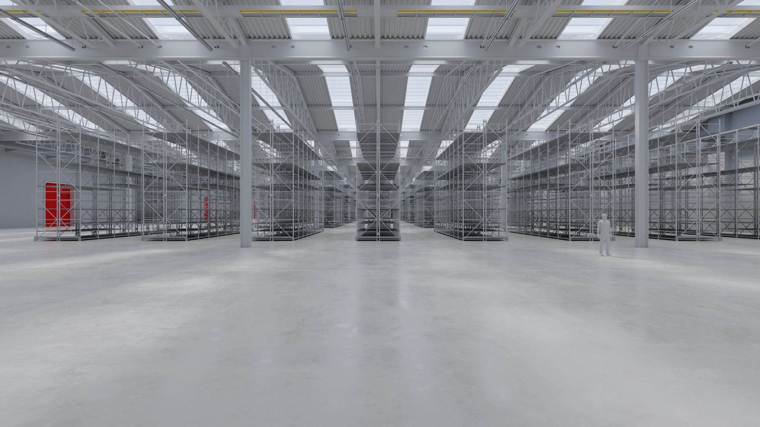 Warehouse Interior 8 Low-poly 3D model_1