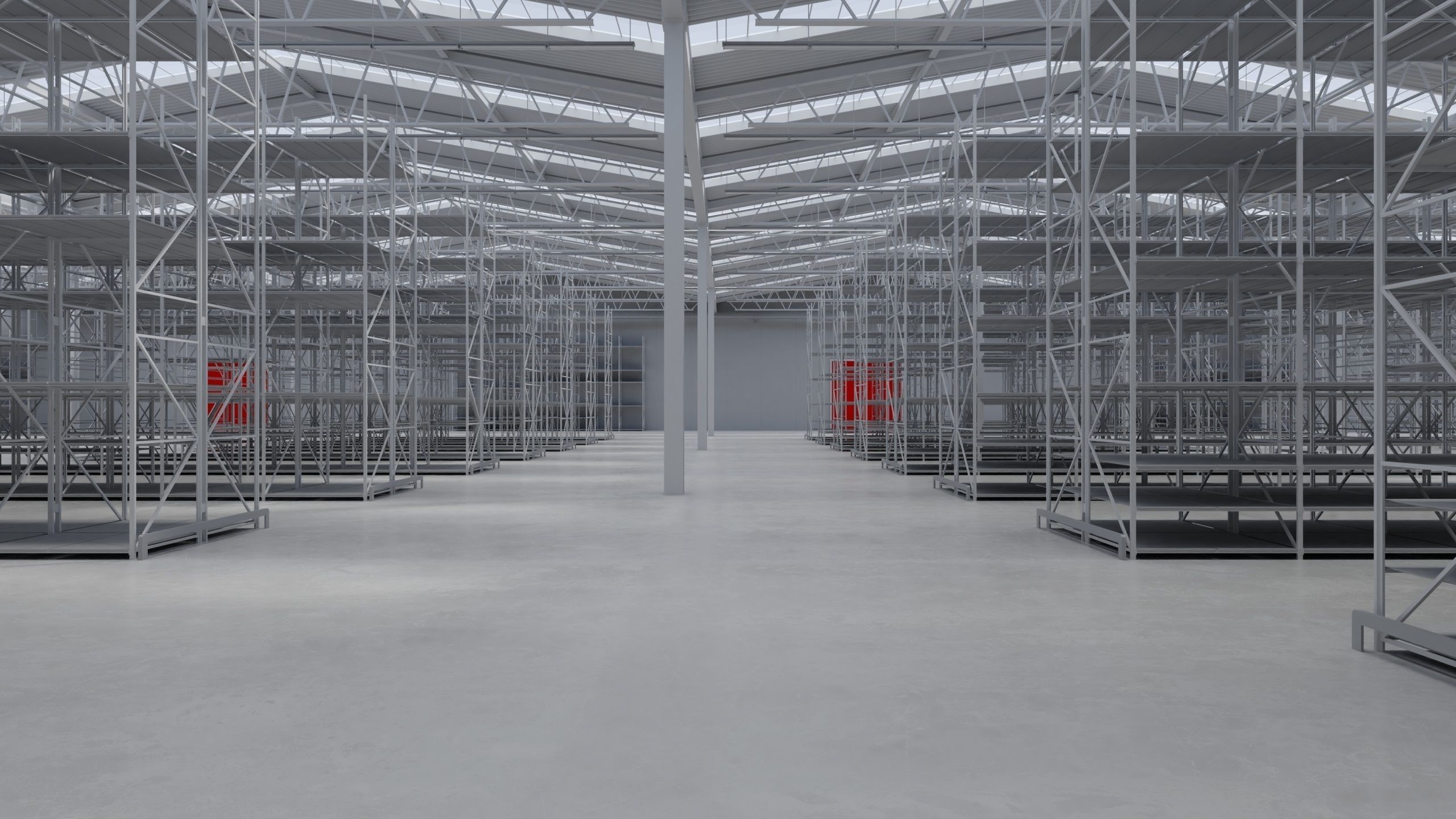 Warehouse Interior 8 Low-poly 3D model_4