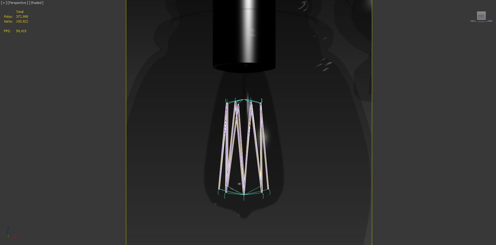 Paxton Glass 8-Light Pendant 3D model_5