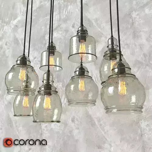 Paxton Glass 8-Light Pendant