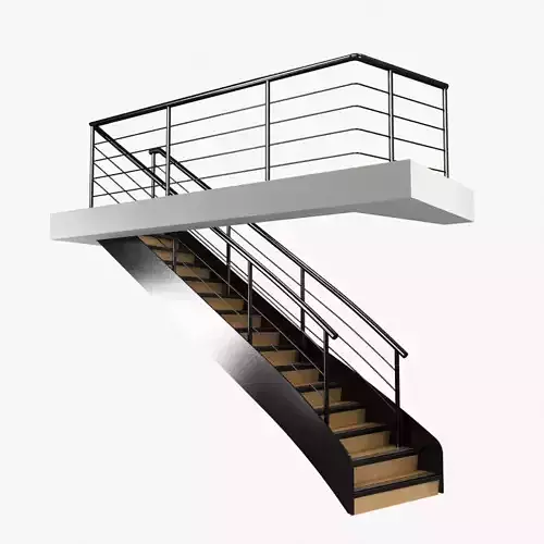 interior boat stairs 3D model