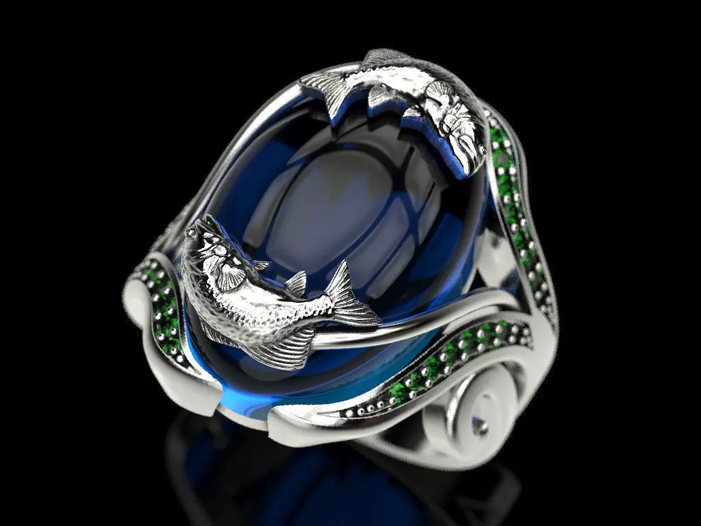 Ring fish 3D print model_0