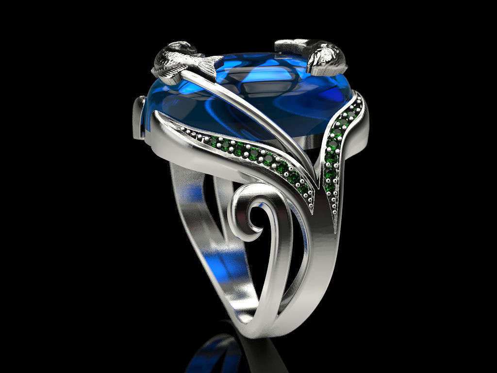 Ring fish 3D print model_5